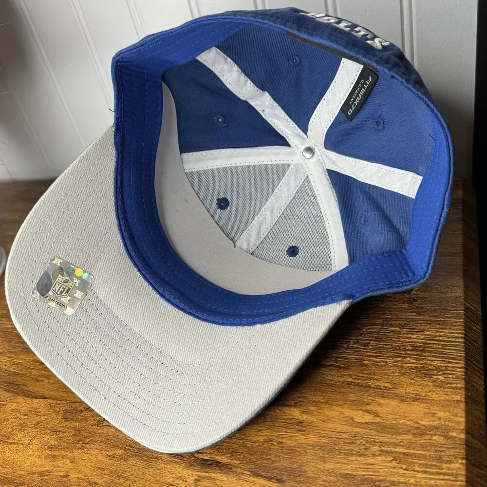 Indianapolis Colts Hat Adjustable Reebok Blue White NFL Football Wool Blend Men